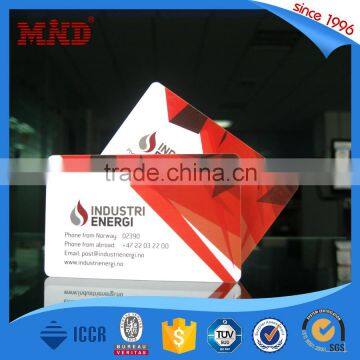 MDP62 Plastic PVC Business ID Card Printing ISO Card Transparent Business Cards Wholesales photo-3