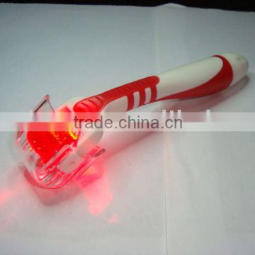 photon therapy LED titanium microneedle derma roller for skin recovery&whitening