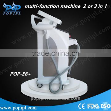 ipl rf 2000w 2 or 3 in 1 laser machine Muti-functional beauty Hair Removal+laser Removal Tattoo permanent hair removal