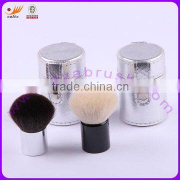 Natural Fine Hair Mini Kabuki Brush with Individual Cylinder bag