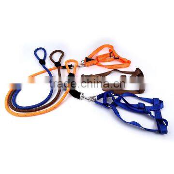 Reflective Nylon Noctilucent Dog Harnesses Leash Pet Dog Walking Rope