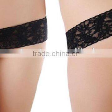 Black Sheer Lace Waistband Pearl G-string