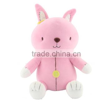 cute wholesale stuffed plush pink rabbit toy