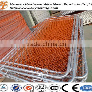 Construction Barrier / PVC Coated Chain Link Mesh Crowd Control Barrier