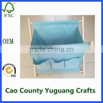 Library Magazine Newspaper Rack Folding Wooden Magazine Rack photo-3