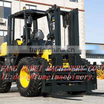 Rough terrain 10 ton capacity forklift