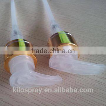 Alibaba supplier wholesale accept custom liquid soap 24/410 silver plastic dispenser pump from good supplier