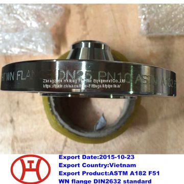 ASTM A182 F51 WN flange DIN2632 standard