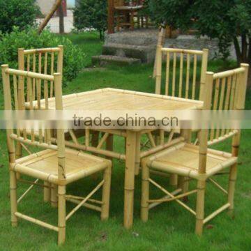 indoor/outdoor bamboo furniture/bamboo table/bamboo chair