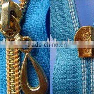 No.5 golden teeth nylon zipper