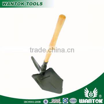 S903A garden wooden handle folding shovel