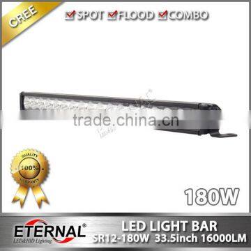 33.5in 180W light bar car SUV offroad F150 F250 bumper light bar 4x4 Wrangler racing crawler roof rack light bar