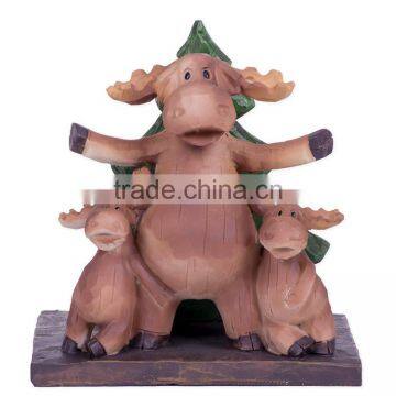 Personalized Handmade Painted Decorative Poly Resin Moose Napkin Holder