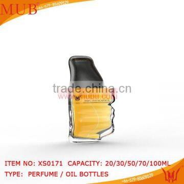 Hot sale Man's parfum empty glass bottle with pump wholesale