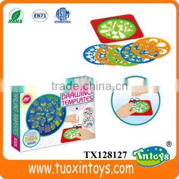 Plastic Kid Flower Drawing Stencil Set photo-2