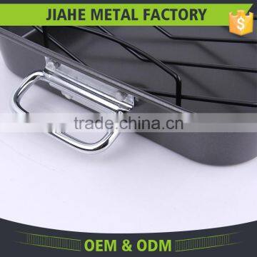 Safety Design Carbon Steel Nonstick Turkey Rotating Home Roaster photo-6