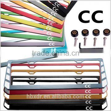 OEM colorful high quality Anodized aluminum license plate frames