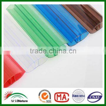 Factory Wholesale! PC Accessories & Connector.Foshan PC Profile H Connector.Polycarbonate Profile U&H for Greenhouse Building. photo-4