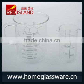 Borosilicate Glass mug beaker with handle /Lab glassware/Lab consumable