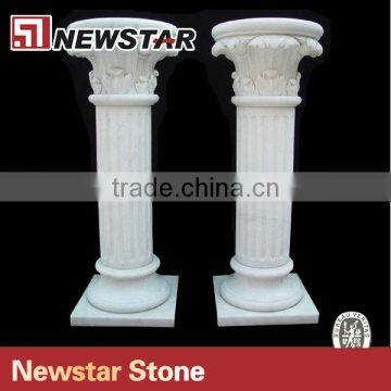 Newstar marble roman column gate pillar design