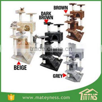 Cat Jumping Toy Scratching Wood Climbing Tower Cat Tree photo-2