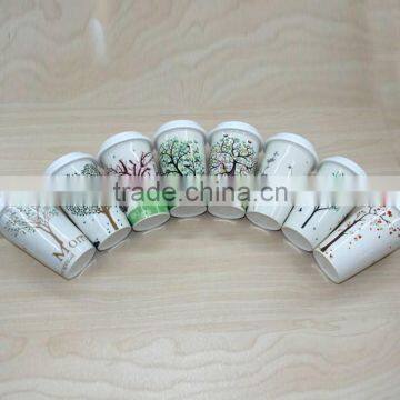 ceramic mug with silicone lid