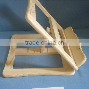 Factory price eco-friend natural wooden reading book holder for students
