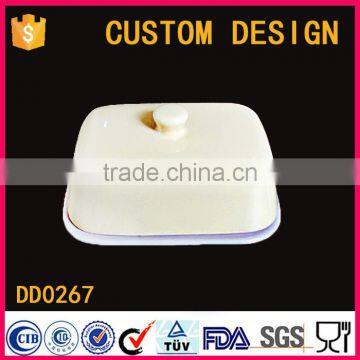 Factory direct wholesale ceramic tureen butter dish