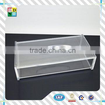 Hign transparent fancy clear acrylic cocktail napkin holder/custom design accrylic tissue box made in China low price