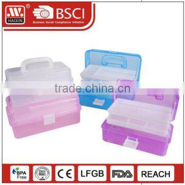 plastic storage case with handle/storage box with printing