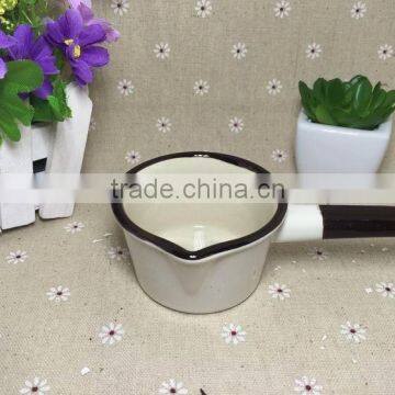 Stocked Korean Style Colorful Single Handle Cheap Ceramic Pots photo-3