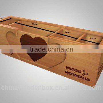 Creative Wooden Scalable Foldable Desktop Storage Box photo-3