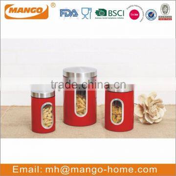 Colorful Airtight tea coffee sugar kitchen Canister