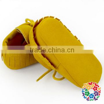 Wholesale Toddler Fashion Outdoor First Walker Leather Shoes Soft Newborn Baby Shoes