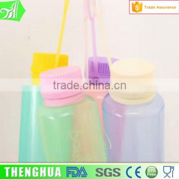 Travel Folding Silicone Water Bottle With Handle Clear Item For Drinks