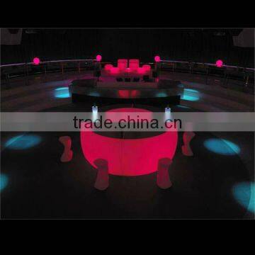 Modern Colorful IIIuminate LED Bar Counter With a Complete Circle photo-3