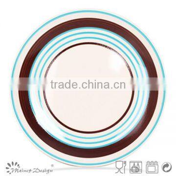 Cheap Colorful Stripe Ceramic Handpaited Plate and Dish photo-6