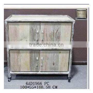 New Solid Wood Vintage Cafe Western Restaurant Table and Chairs Combination Display Rack photo-5