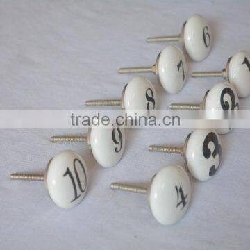 Latest Design Hand Painted Numeric Kitchen Cabinet Knobs photo-3