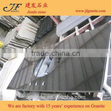 Chinese Granite G684 Black Basalt Stone Granite Countertop Slabs photo-4