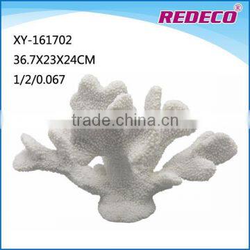 Custom artificial white resin coral reef aquarium decoration