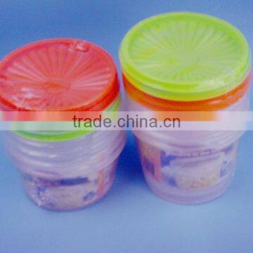 4PC Plastic small round fresh bowl/food container