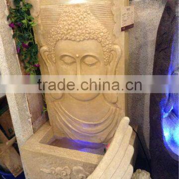 pool shape buddha sandstone fountain