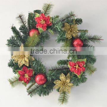 Multicategory and Colorful Round Pinecone Christmas Flower Wreath for Door photo-5