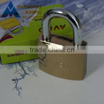 Golden color iron padlock