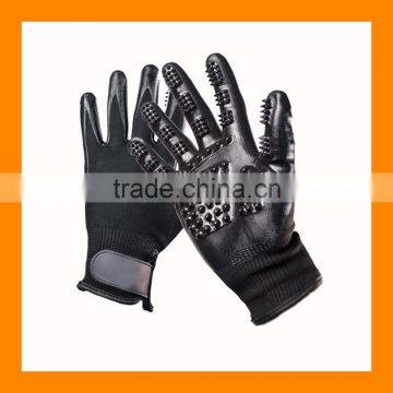 Flexible Tactile Touch Pet Grooming Gloves Pet Bathing Gloves for Horse Dog Cat photo-2
