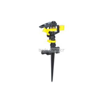 WD33007-2, sprinkler, plastic impulse sprinkler with 2-way plastic spike