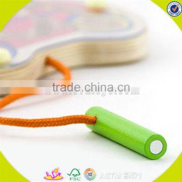 Wholesale Colorful Baby Wooden Maze Toy High Quality Kids Wooden Cart Maze Toy Hottest Wooden Drag Cart Maze Toy W11H014 photo-5