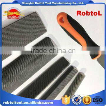 10" 5 Pcs Steel File Rasp Set Bastard Cut Flat Half Round Curved Square Triangle Semicircle
