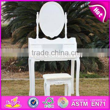 2017 New Design Luxurious Bedroom Solid Wooden Dressing Table With Drawers W08H071 photo-6